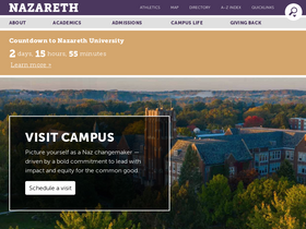 'naz.edu' screenshot