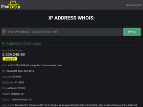 'ipsnoop.com' screenshot