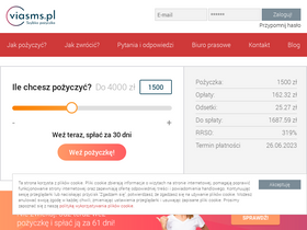 'viasms.pl' screenshot