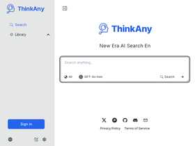 ThinkAny - ThinkAny-新时代的AI搜索引擎