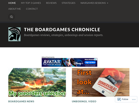 'theboardgameschronicle.com' screenshot