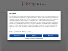 'editions-heritage.com' screenshot
