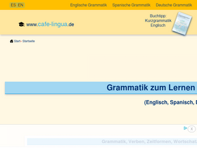 'cafe-lingua.de' screenshot