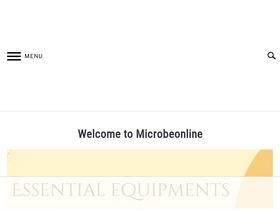 'microbeonline.com' screenshot