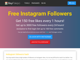 'bayitakipci.com' screenshot