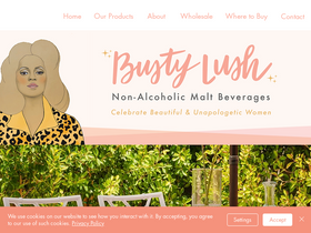 bustylush.com homepage screenshot