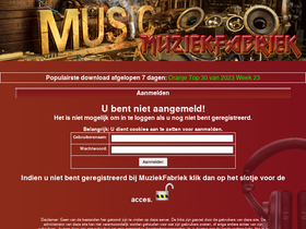 'muziekfabriek.org' screenshot