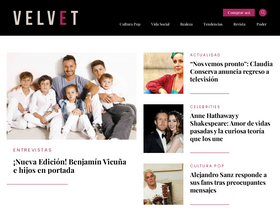 'revistavelvet.cl' screenshot