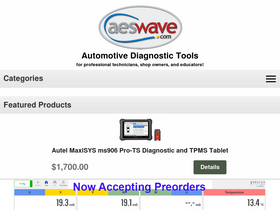 'aeswave.com' screenshot