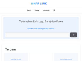 'sinarlirik.com' screenshot