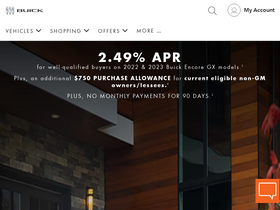 'buick.com' screenshot