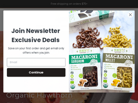 Big Green Organic Food website screenshot