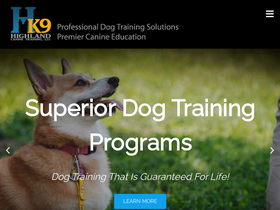 'highlandcanine.com' screenshot