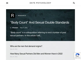 'datepsychology.com' screenshot
