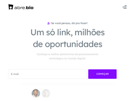 'abre.bio' screenshot
