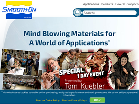 'smooth-on.com' screenshot