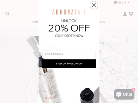 abronztail.com homepage screenshot