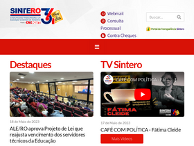 'sintero.org.br' screenshot