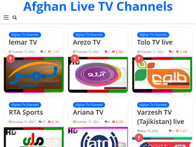 'afghanlivetvchannels.com' screenshot