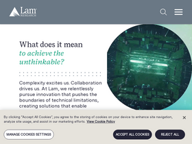 'lamresearch.com' screenshot
