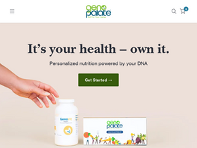 GenoPalate homepage screenshot