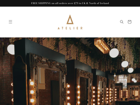 atelierhair.co homepage screenshot