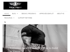 'tierthreetactical.com' screenshot