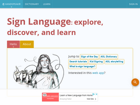 'handspeak.com' screenshot