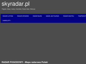 'skyradar.pl' screenshot