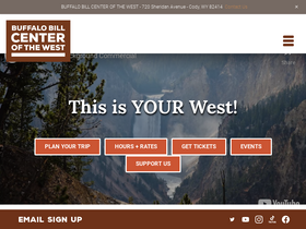 'centerofthewest.org' screenshot