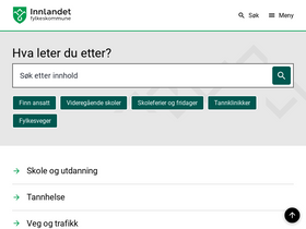 'innlandetfylke.no' screenshot