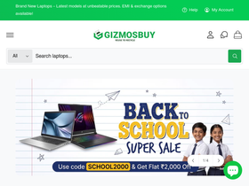 gizmosbuy.com homepage screenshot