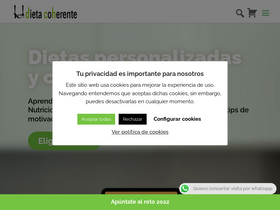 'dietacoherente.com' screenshot