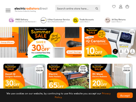 'electricradiatorsdirect.co.uk' screenshot