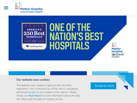 'matherhospital.org' screenshot