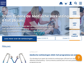'domusmedica.be' screenshot