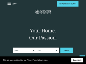 'olympusproperty.com' screenshot