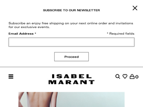 'isabelmarant.com' screenshot