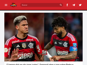 'flamengorj.com.br' screenshot