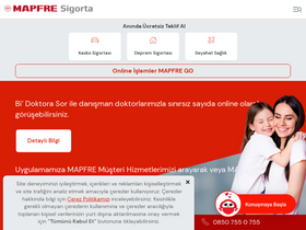 'mapfre.com.tr' screenshot