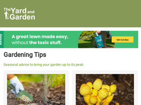 'theyardandgarden.com' screenshot