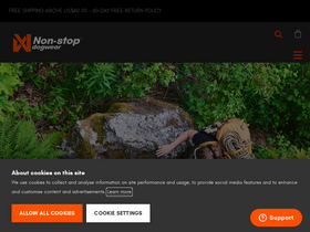 'nonstopdogwear.com' screenshot