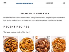 'indianambrosia.com' screenshot