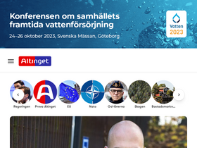 'altinget.se' screenshot