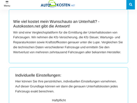 'autokosten.net' screenshot