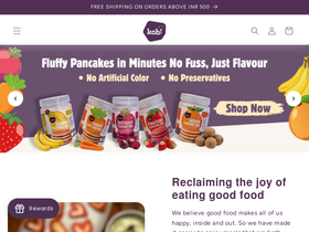 kohfoods.in homepage screenshot