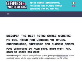 'gamesnostalgia.com' screenshot