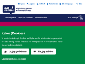 'hallakonsument.se' screenshot