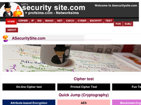 'asecuritysite.com' screenshot