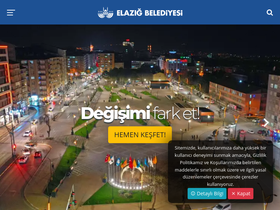 'elazig.bel.tr' screenshot